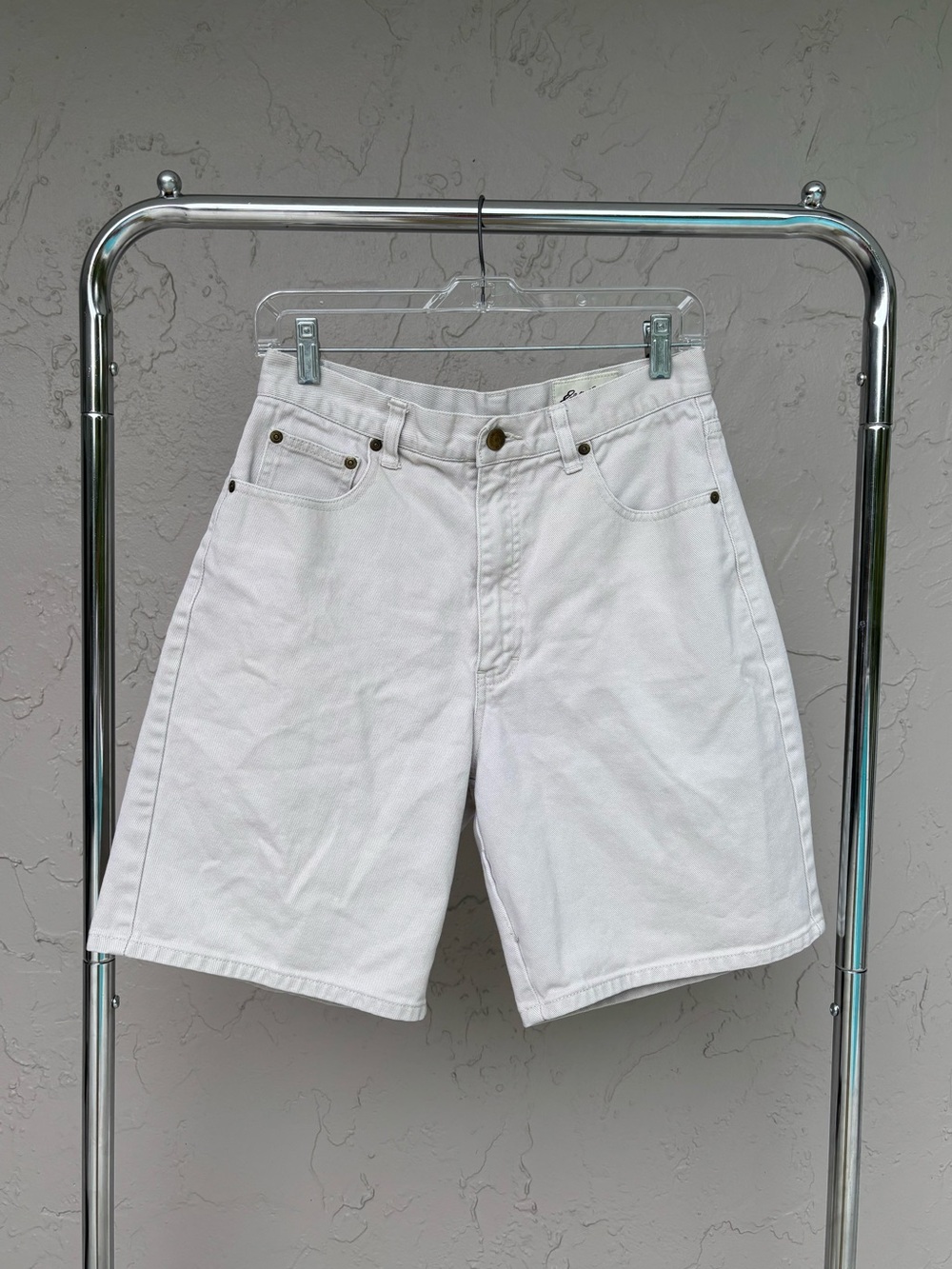 Women’s Beige Denim Shorts